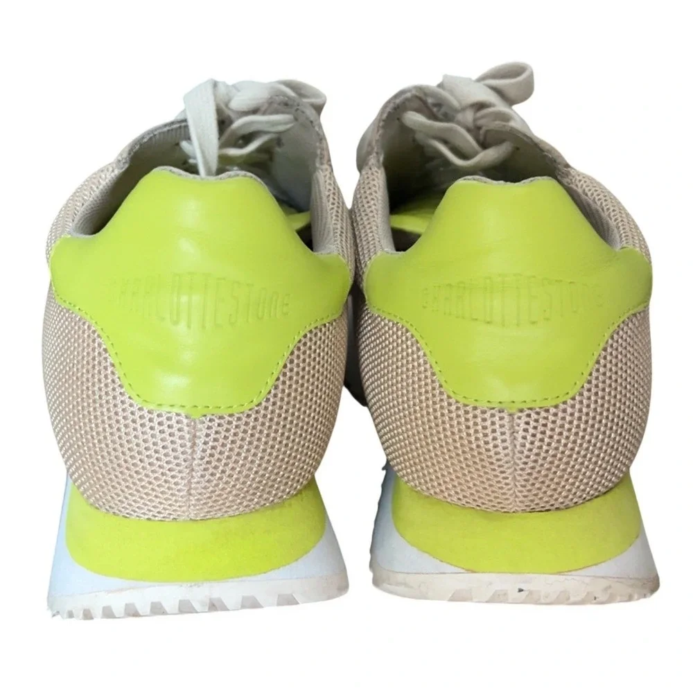 Charlotte‎ Stone Platform Retro Sneaker Tootie in Peche Size 10